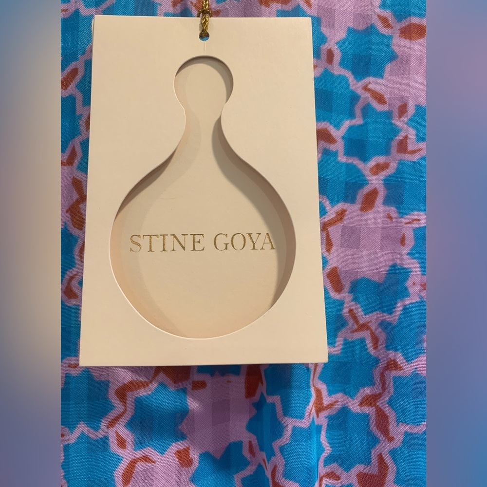 NWT STINE GOYA Christie checkered dress open back weeding guest brunch size XS - Picture 8 of 12